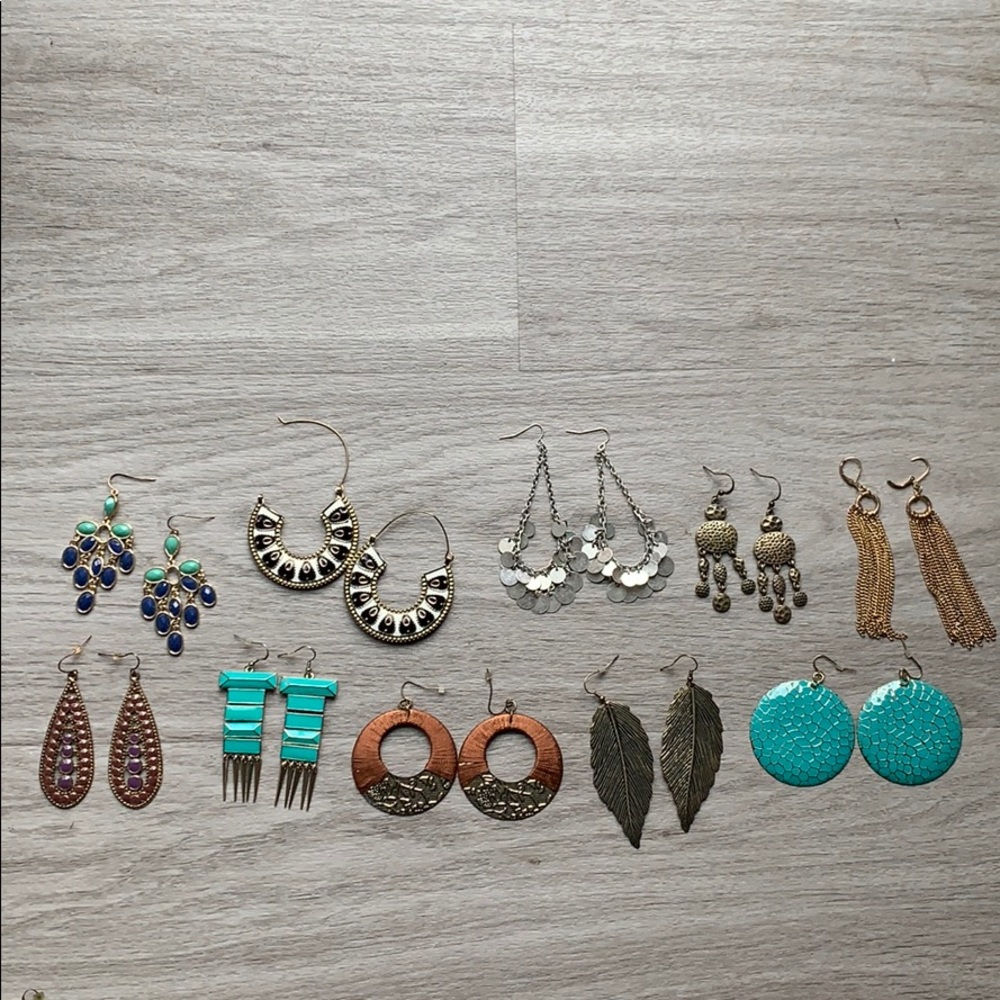 Bundle of 10 earrings (from kohl’s mostly)